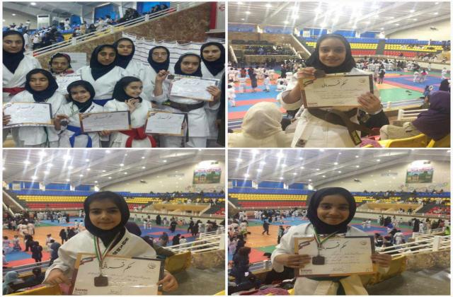 درخشش تیم کاراته بانوان لارستان در مسابقات قهرمانی استان فارس